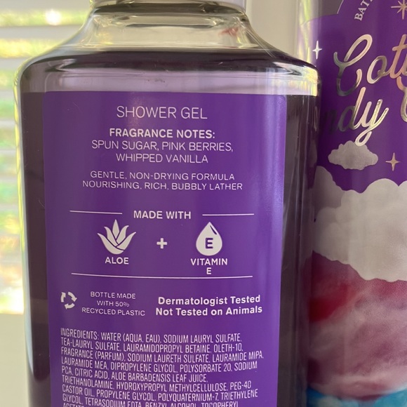 ❌SOLD ❌Bath and Body Cotton Candy Clouds Body Care Bundle Set NWT - Picture 4 of 4